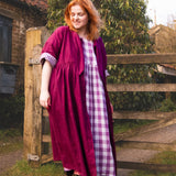 The Hellebore Dress in Cerise Pink