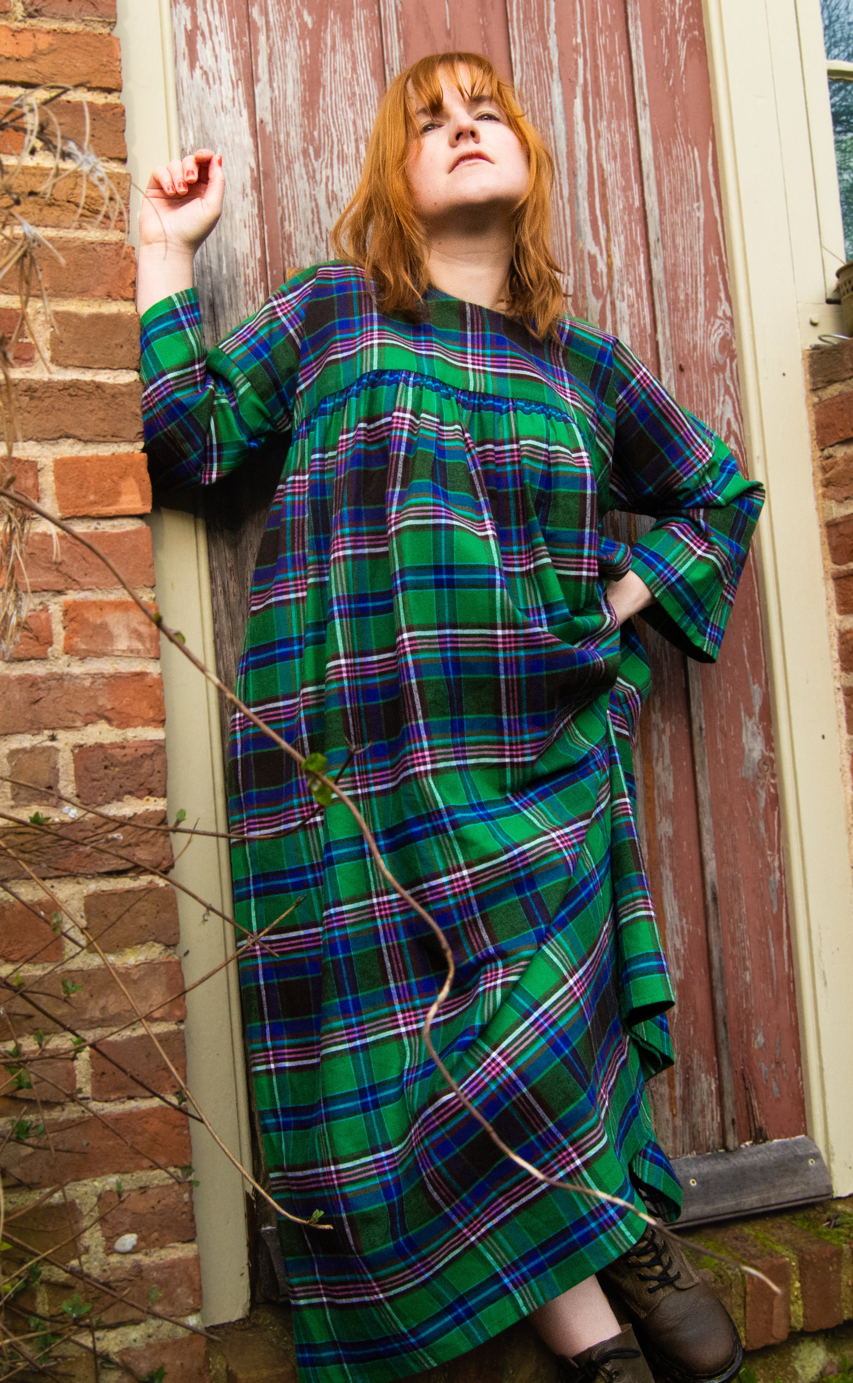 The Everything Dress in Green Tartan - House of Flint