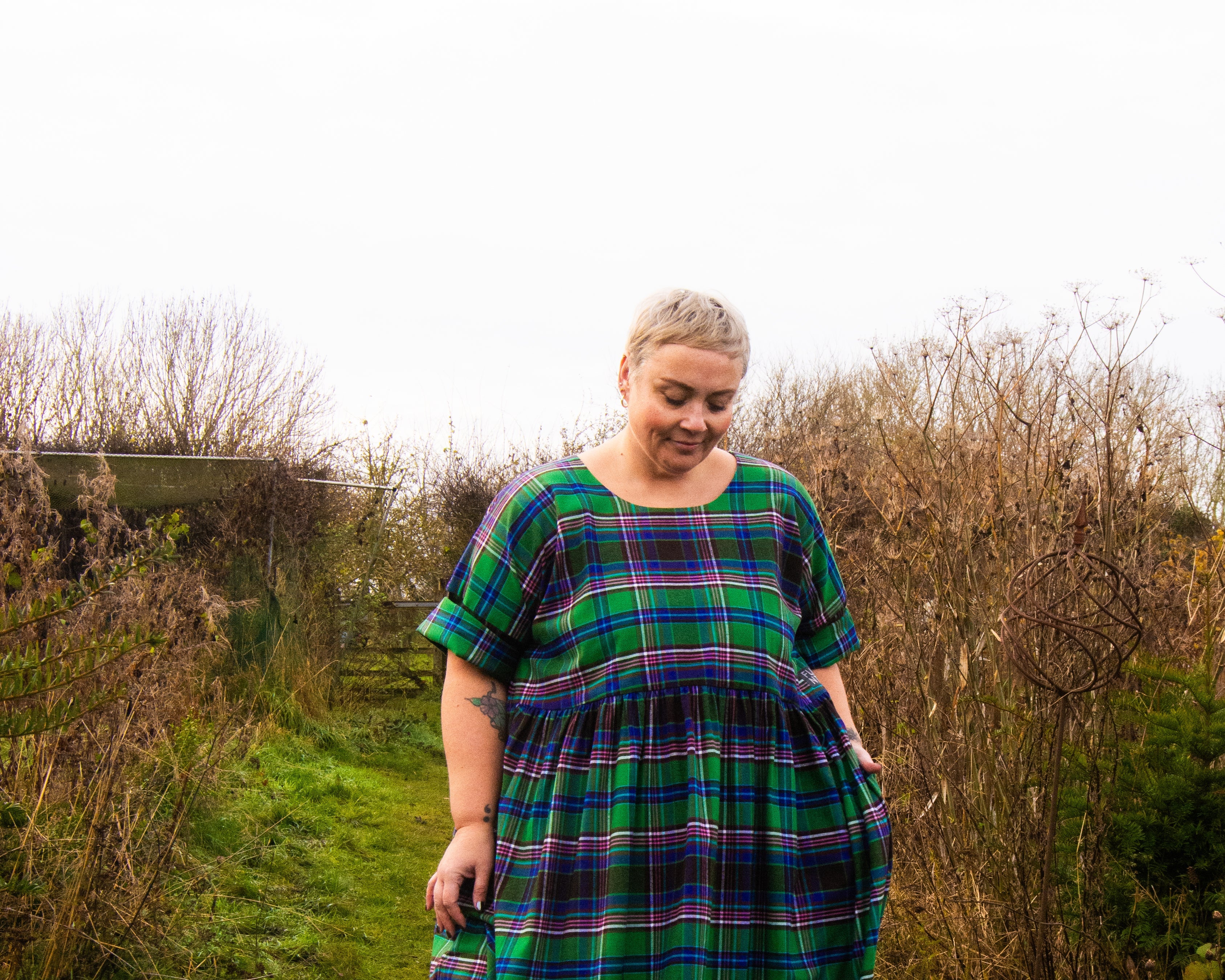 The Everything Dress in Green Tartan - House of Flint