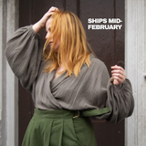 The Solstice Shirt in Mushroom double gauze - House of Flint