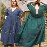 Velvet Ribbon Full Dress Appliqué