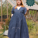 The Double Take Dress in Jeans Blue linen