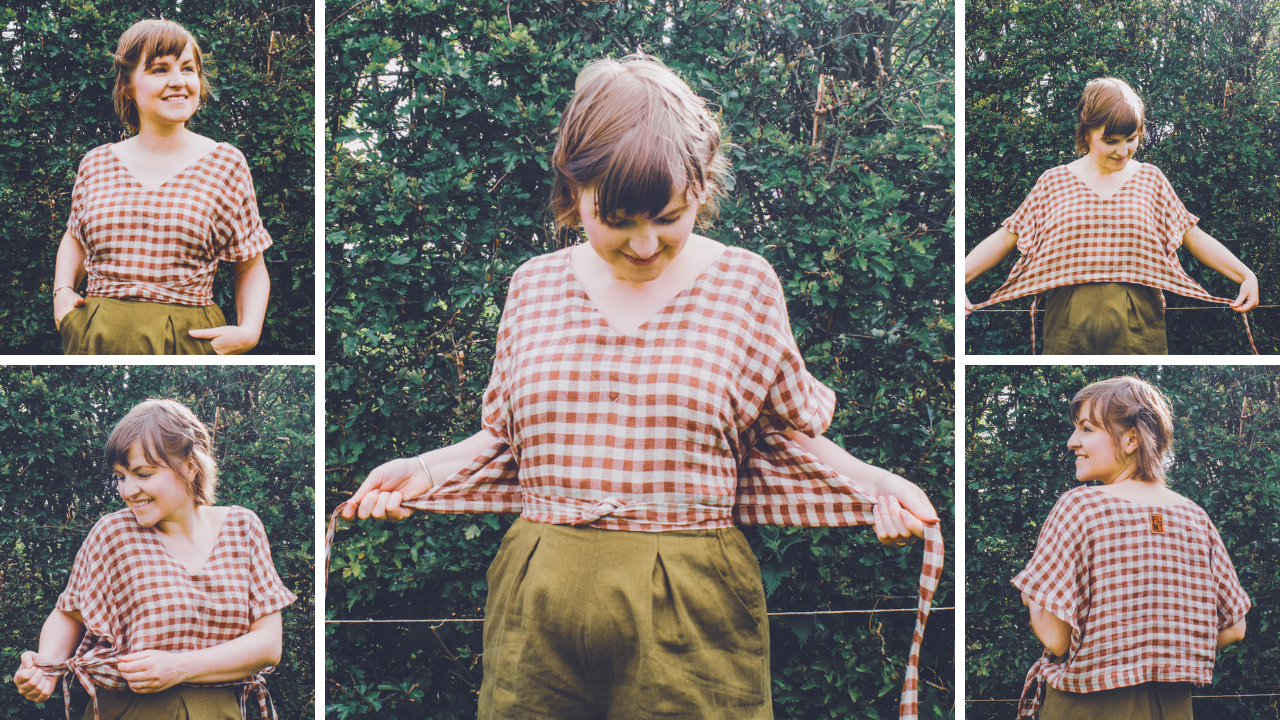The Tie Shirt - Cerise linen - 2XL - House of Flint