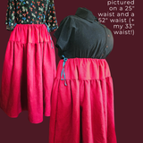 The One-of-a-Kind Skirt - Red Linen