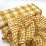 The One-of-a-Kind Skirt - Ochre Double Gingham