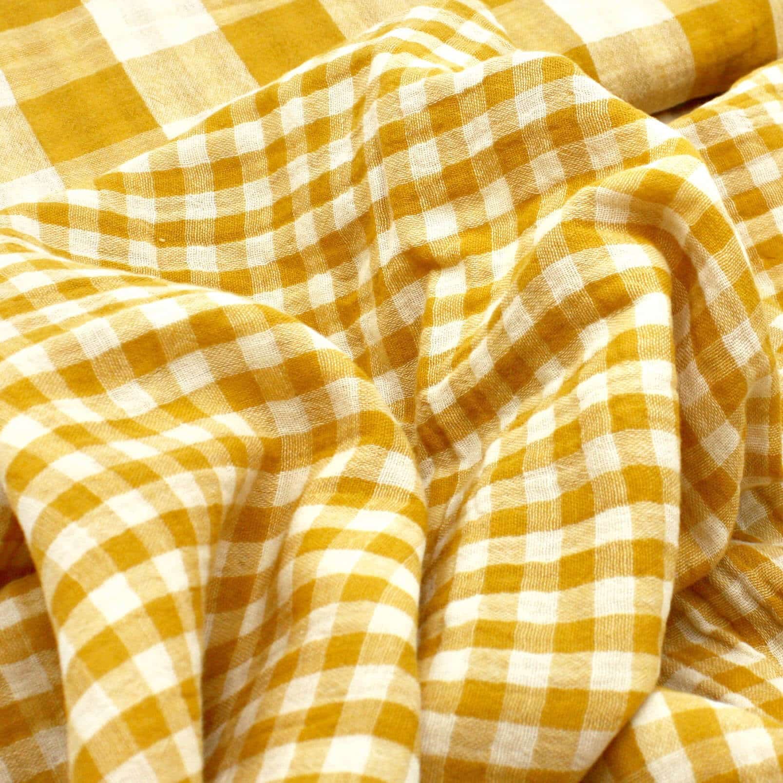 The One-of-a-Kind Skirt - Ochre Double Gingham - House of Flint