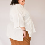 The Good Life Shirt in White Cotton - ships early April - House of Flint
