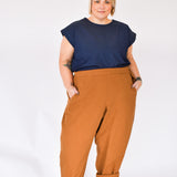 The Avery Trousers in Chocolate chia check