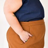The Avery Trousers in Chocolate chia check