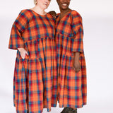 The Double Take Dress in Brushed Cotton Check - House of Flint