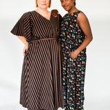 The Joan Dress in Navy Stripe - House of Flint