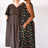 The Joan Dress in Midnight Flowers - House of Flint