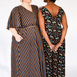 The Joan Dress in Midnight Flowers - House of Flint