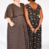 The Joan Dress in Midnight Flowers - House of Flint