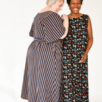 The Joan Dress in Midnight Flowers - House of Flint