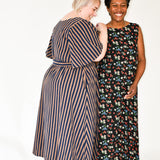 The Joan Dress in Midnight Flowers - House of Flint