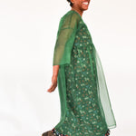 The Everything Dress in Forest Green Silk Organza - House of Flint