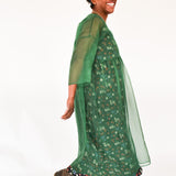 The Everything Dress in Forest Green Silk Organza - House of Flint