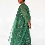 The Everything Dress in Forest Green Silk Organza - House of Flint