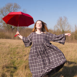 The Everything Dress in Brown Check - House of Flint
