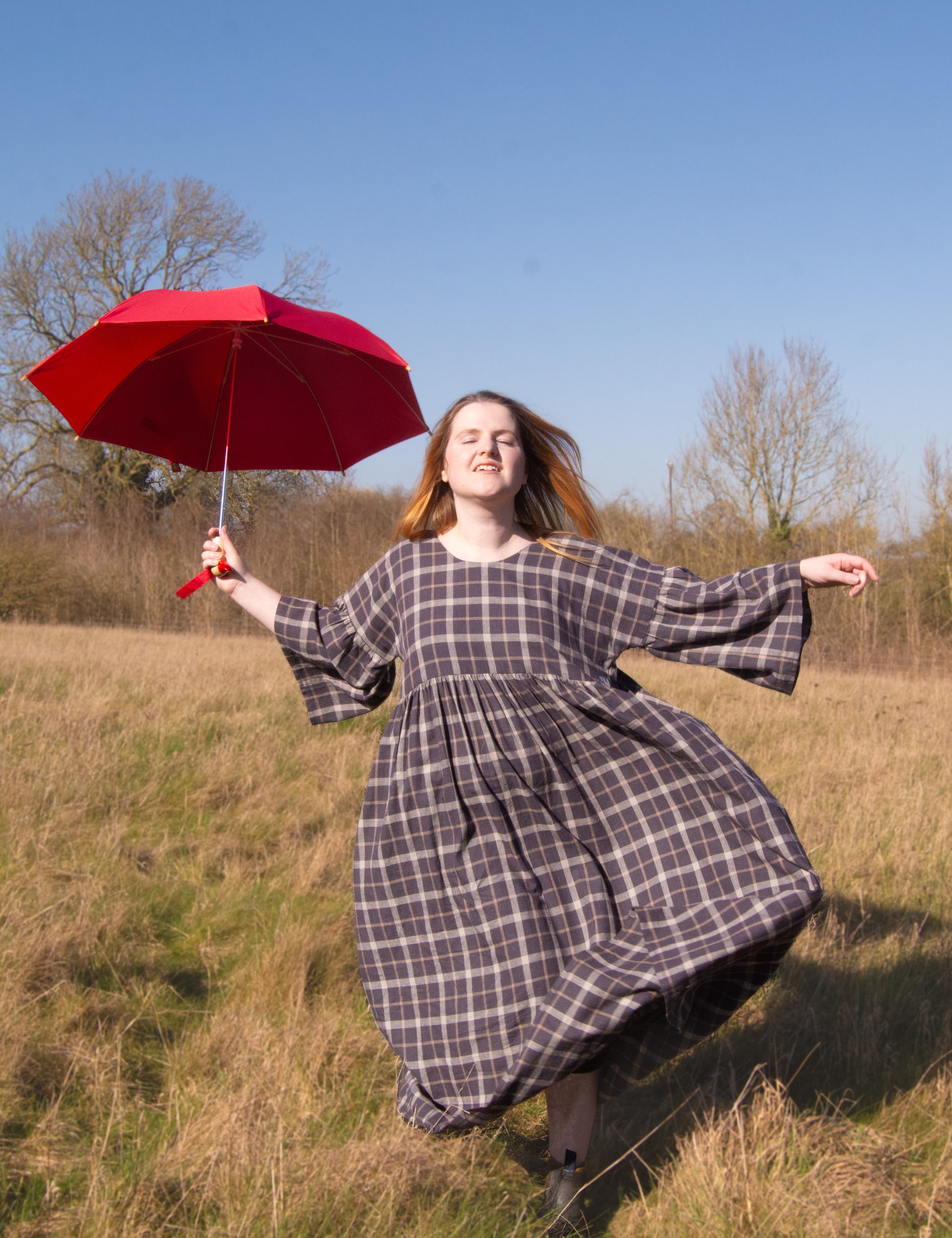 The Everything Dress in Brown Check - House of Flint