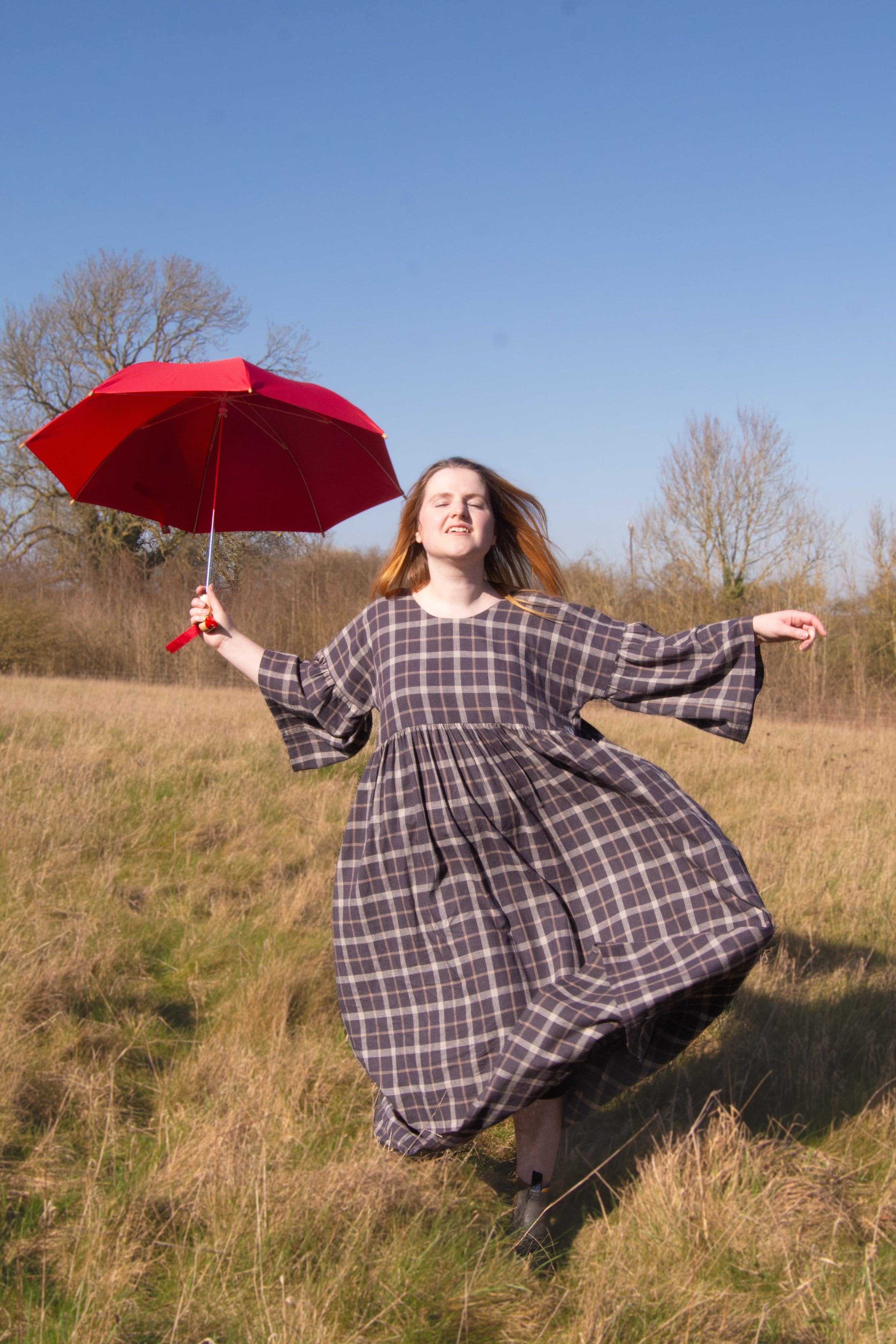 The Everything Dress in Brown Check - House of Flint