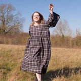 The Everything Dress in Brown Check - House of Flint