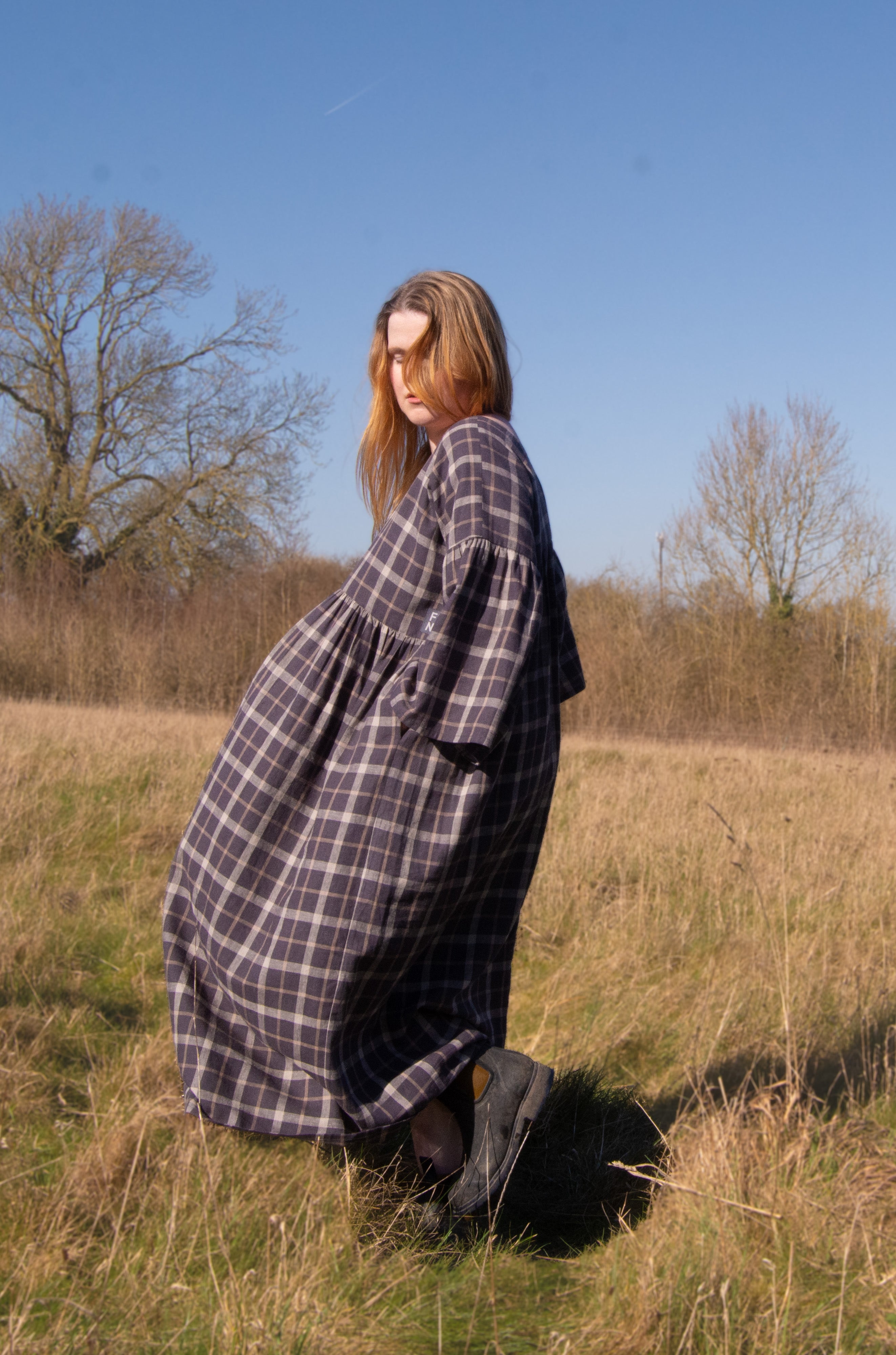 The Everything Dress in Brown Check - House of Flint