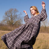 The Everything Dress in Brown Check - House of Flint