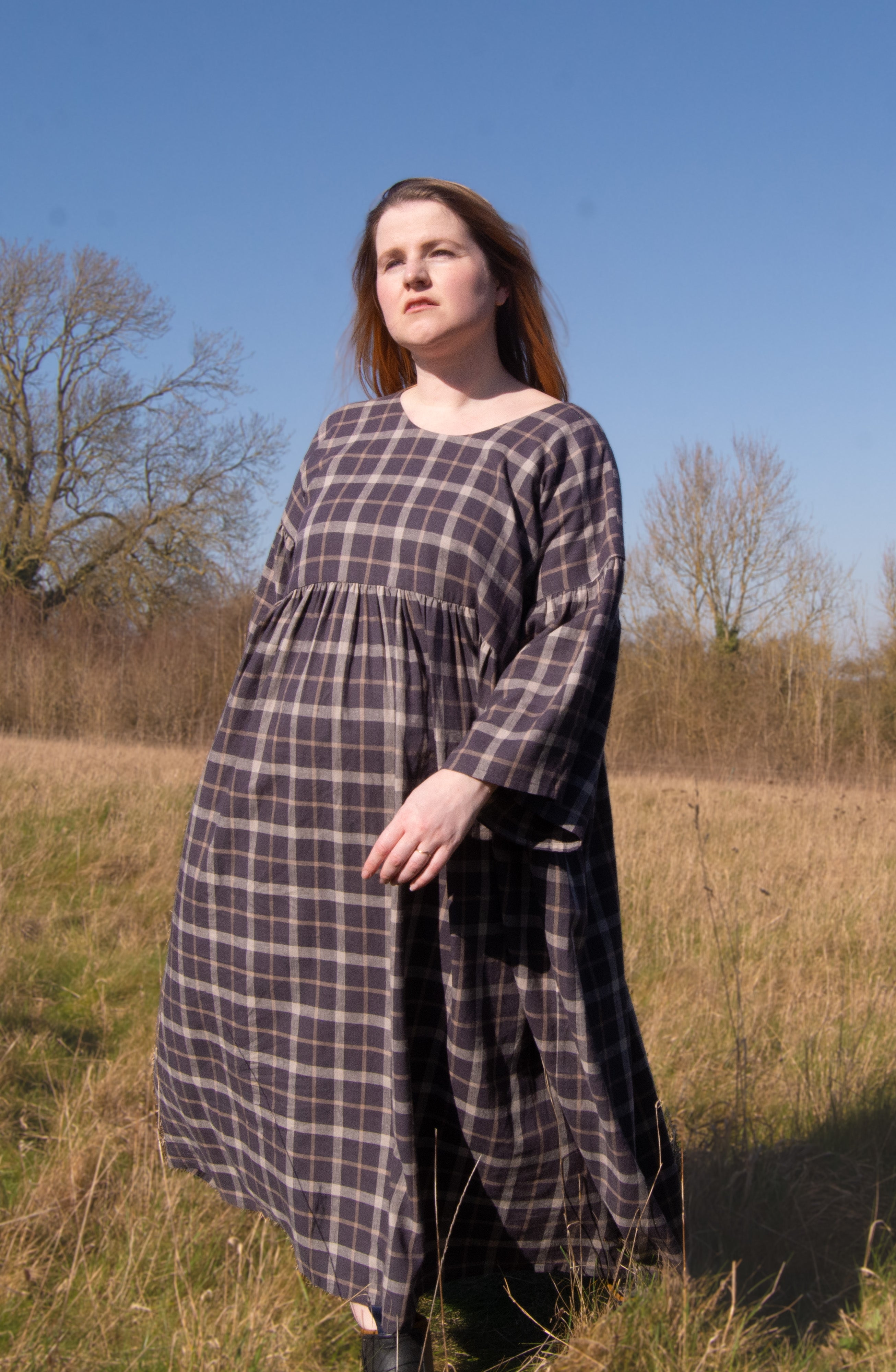 The Everything Dress in Brown Check - House of Flint
