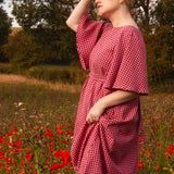 The Joan Dress in Red/Pink Gingham