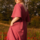 The Joan Dress in Red/Pink Gingham