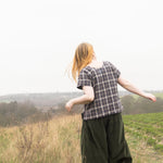 The Staple Tee in Brown Check - House of Flint