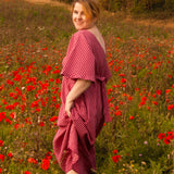 The Joan Dress in Red/Pink Gingham