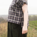 The Staple Tee in Brown Check - House of Flint