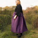 The Oak Skirt - Purple check