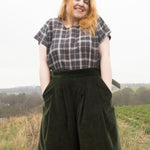 The Staple Tee in Brown Check - House of Flint