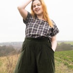 The Staple Tee in Brown Check - House of Flint