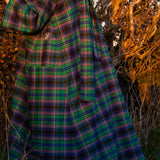 The Reversible Dress - Green tartan cotton flannel