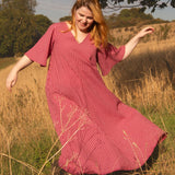 The Joan Dress in Red/Pink Gingham