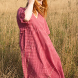 The Joan Dress in Red/Pink Gingham