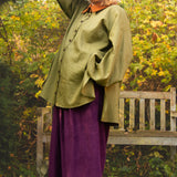 The Good Life Shirt in Sage linen