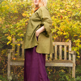 The Good Life Shirt in Sage linen