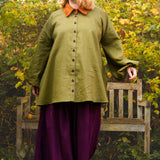 The Good Life Shirt in Sage linen