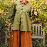 The Good Life Shirt in Sage linen