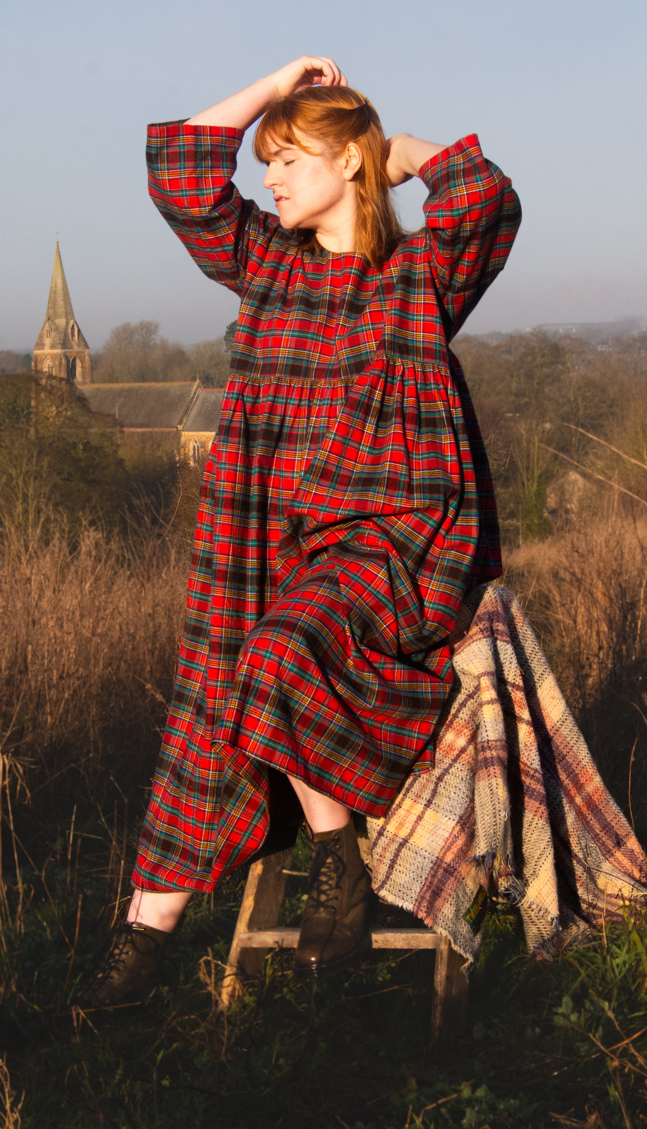 The Everything Dress in Red Tartan - House of Flint