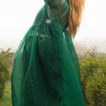 The Everything Dress in Forest Green Silk Organza - House of Flint