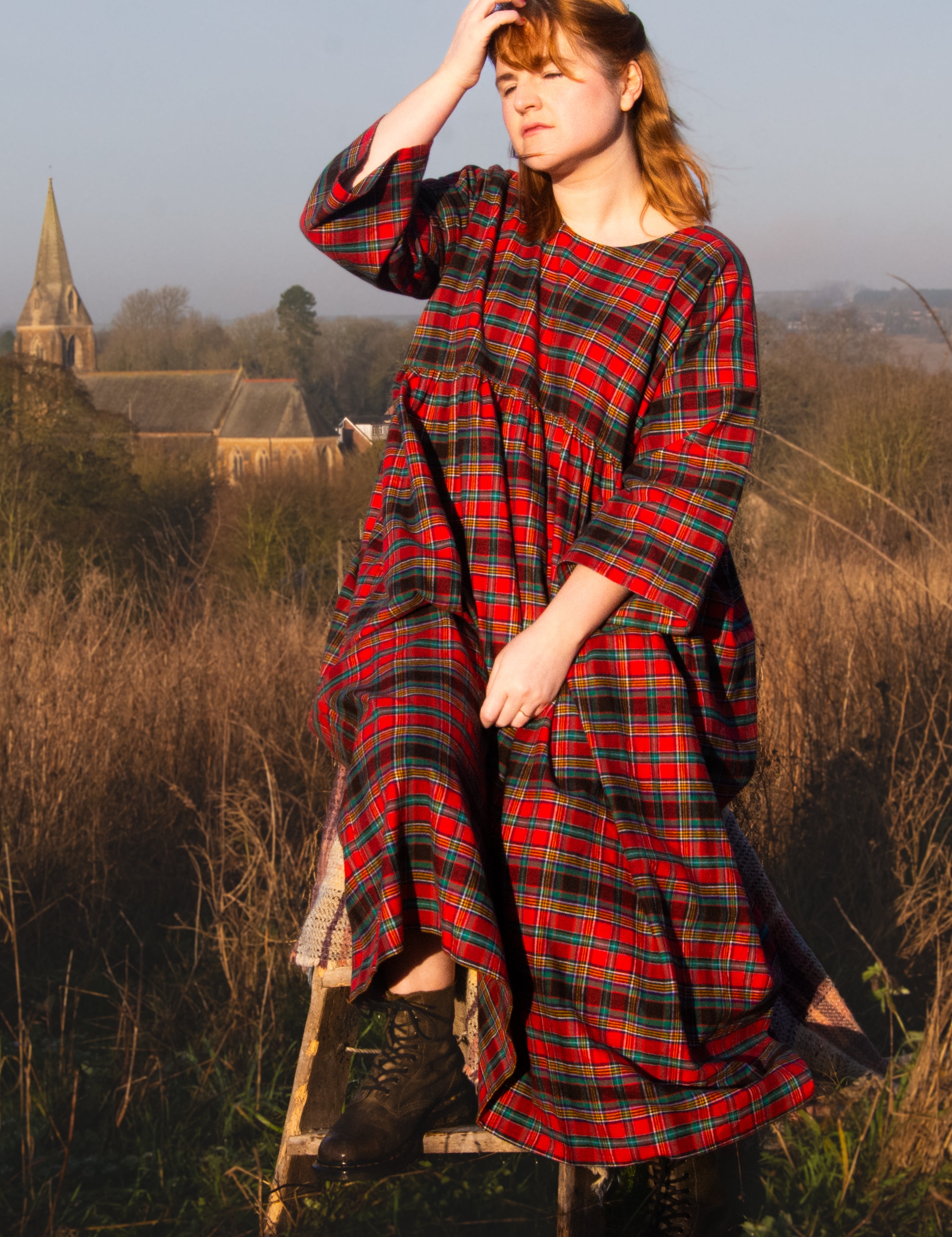 The Everything Dress in Red Tartan - House of Flint