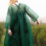 The Everything Dress in Forest Green Silk Organza - House of Flint