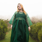 The Everything Dress in Forest Green Silk Organza - House of Flint